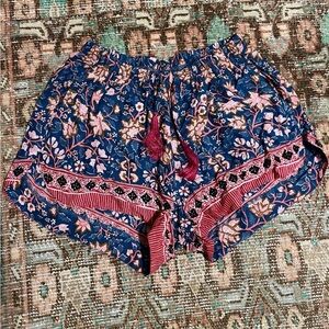 Natalie Martin Floral Blue and Pink Women's Tosh Shorts